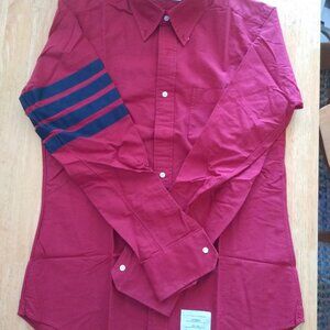 New Red Thom Browne Shirt.  SIze TB3 15.5-34
